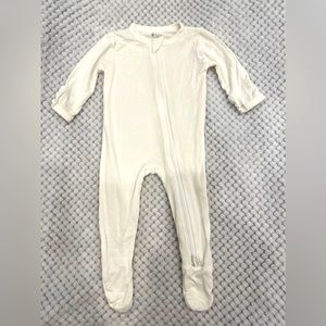Kyte Baby Zippered Footie In Cloud, 0-3 Months, Excellent Condition